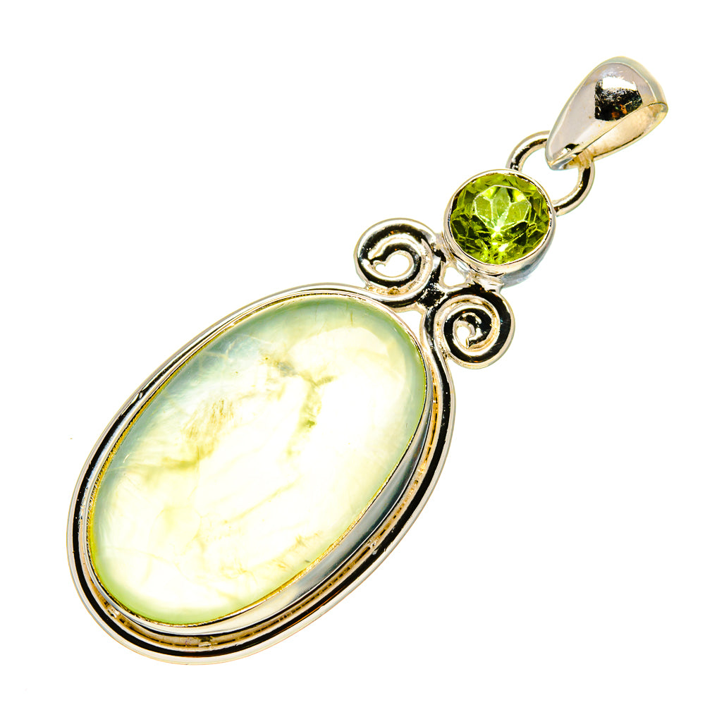Prehnite Pendants handcrafted by Ana Silver Co - PD758443