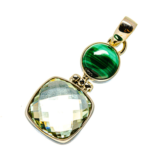 Green Amethyst Pendants handcrafted by Ana Silver Co - PD758446