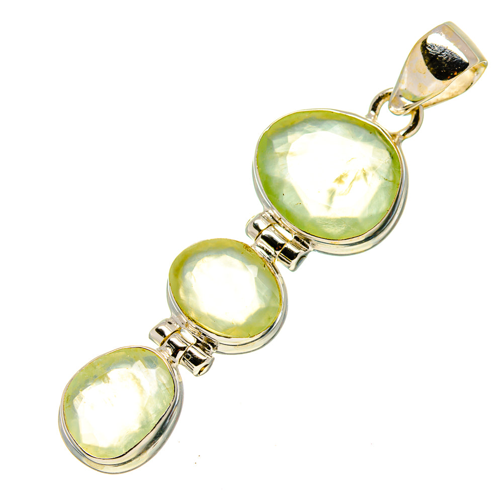 Prehnite Pendants handcrafted by Ana Silver Co - PD758462