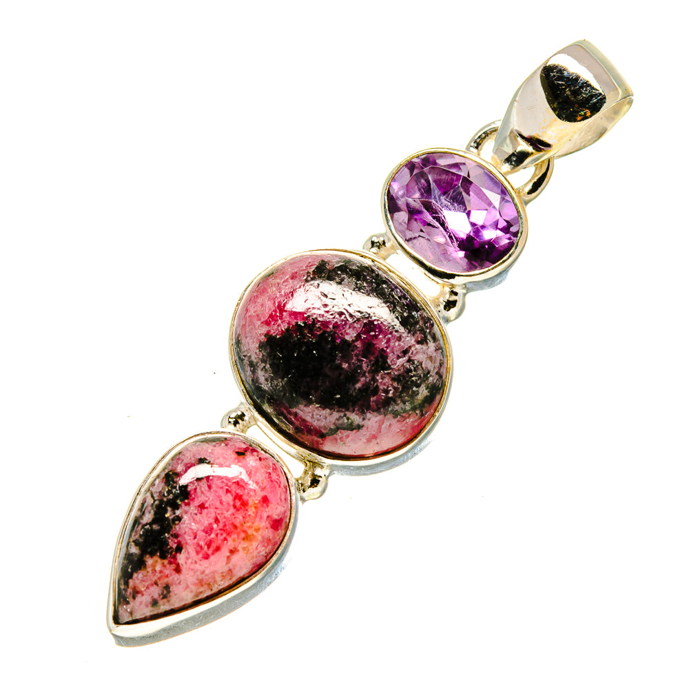 Rhodonite Pendants handcrafted by Ana Silver Co - PD758464
