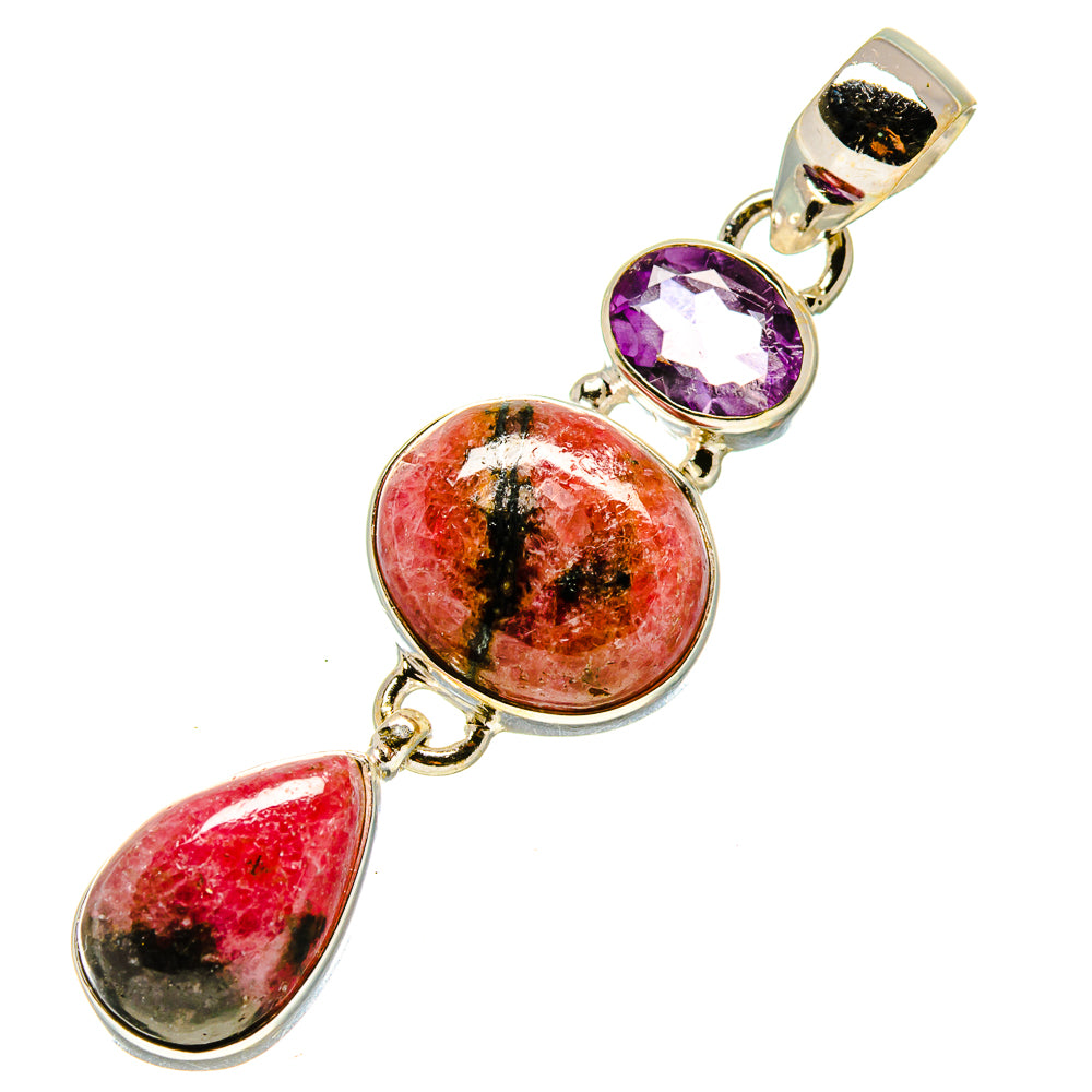 Rhodonite Pendants handcrafted by Ana Silver Co - PD758466
