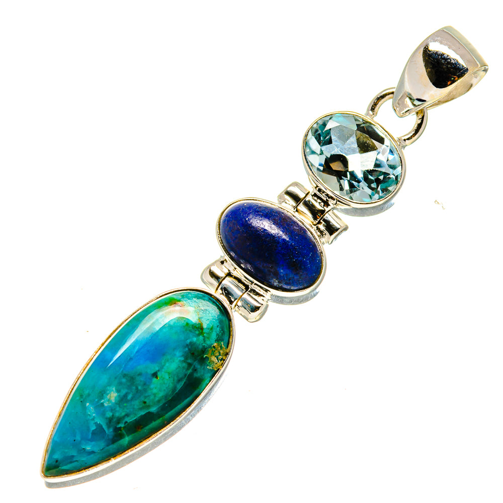 Chrysocolla Pendants handcrafted by Ana Silver Co - PD758468