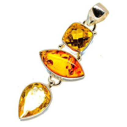 Baltic Amber Pendants handcrafted by Ana Silver Co - PD758469