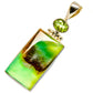 Chrysoprase Pendants handcrafted by Ana Silver Co - PD758471