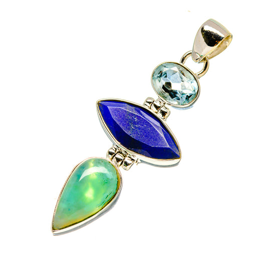 Peruvian Opal Pendants handcrafted by Ana Silver Co - PD758489