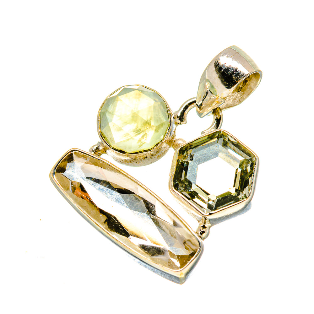 White Quartz Pendants handcrafted by Ana Silver Co - PD758533