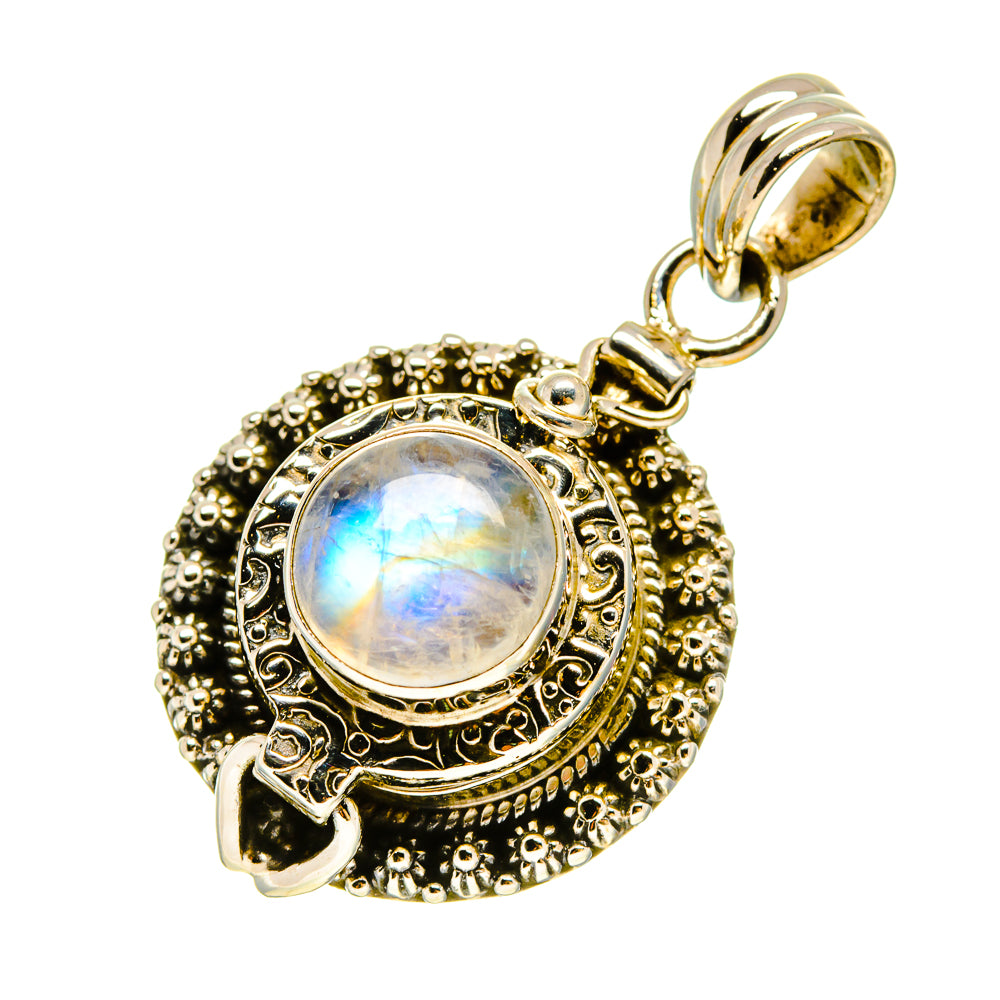 Rainbow Moonstone Pendants handcrafted by Ana Silver Co - PD758544
