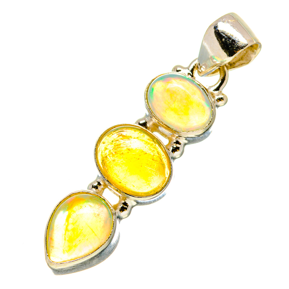 Ethiopian Opal Pendants handcrafted by Ana Silver Co - PD758548