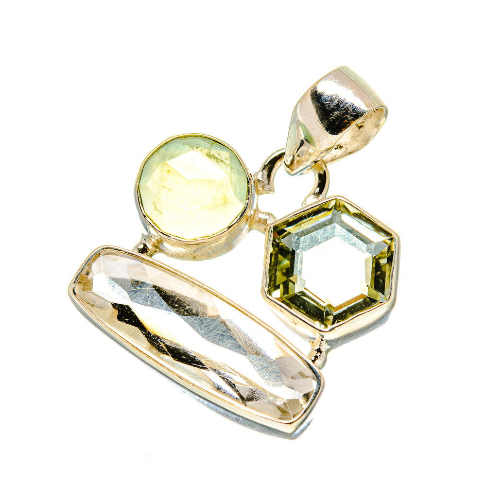 White Quartz Pendants handcrafted by Ana Silver Co - PD758549