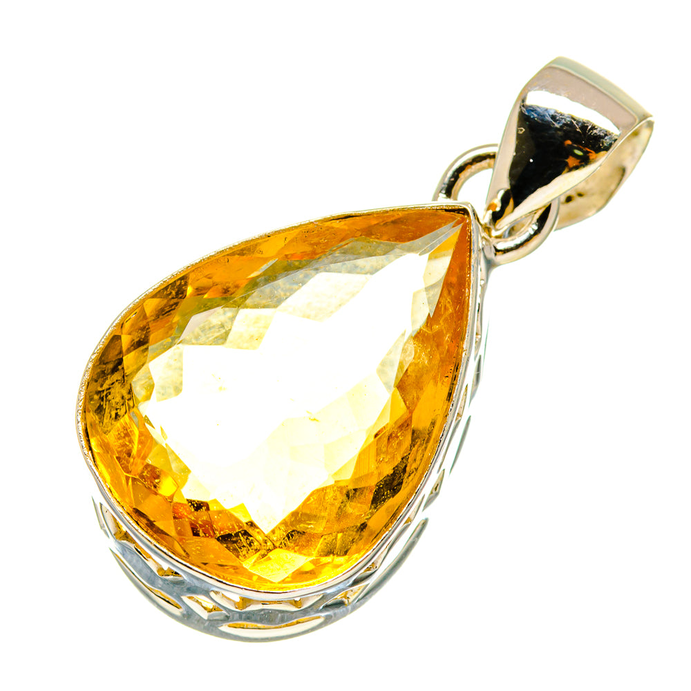 Lemon Quartz Pendants handcrafted by Ana Silver Co - PD758553
