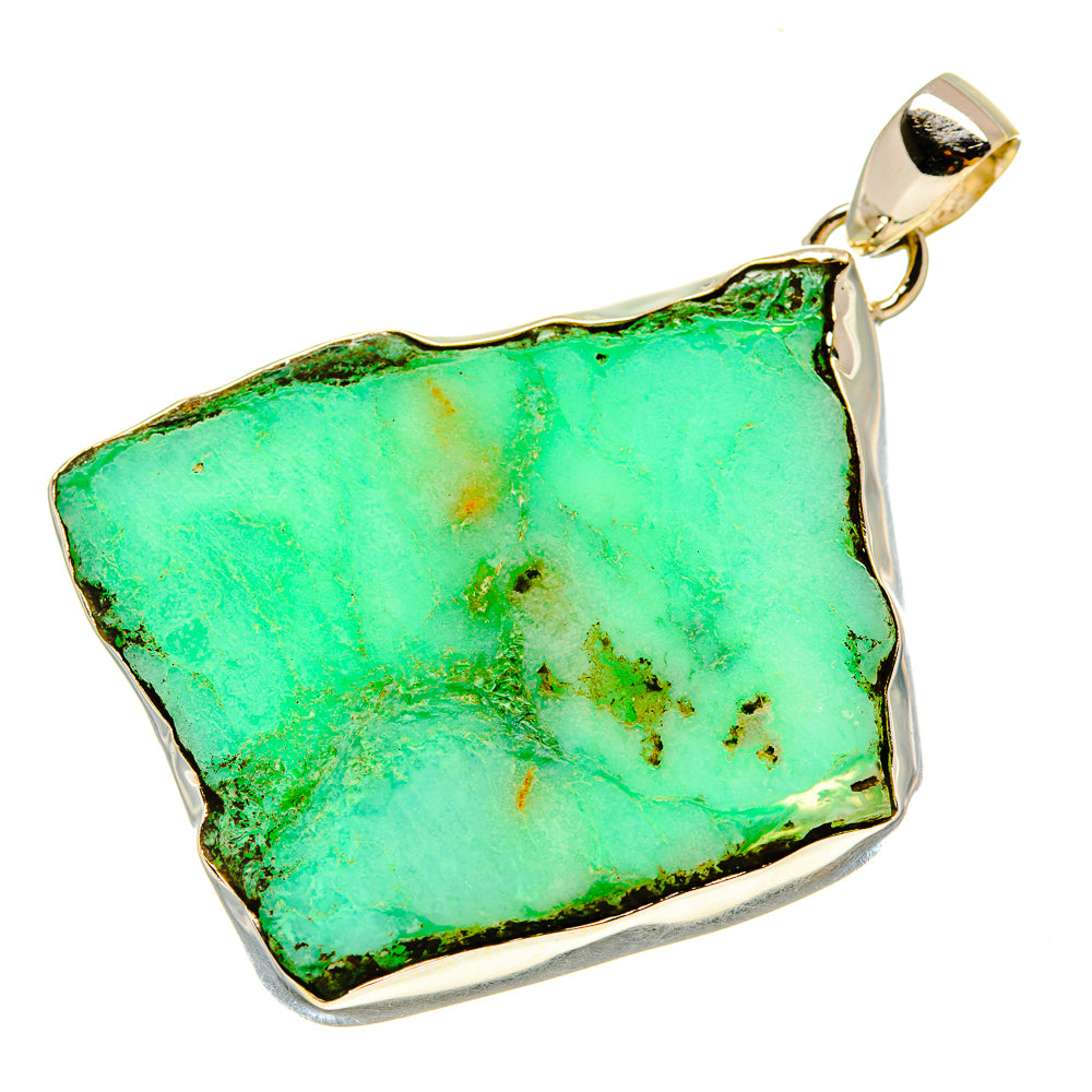 Chrysoprase Pendants handcrafted by Ana Silver Co - PD758556