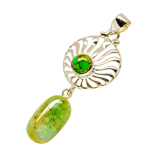 Emerald Pendants handcrafted by Ana Silver Co - PD758568