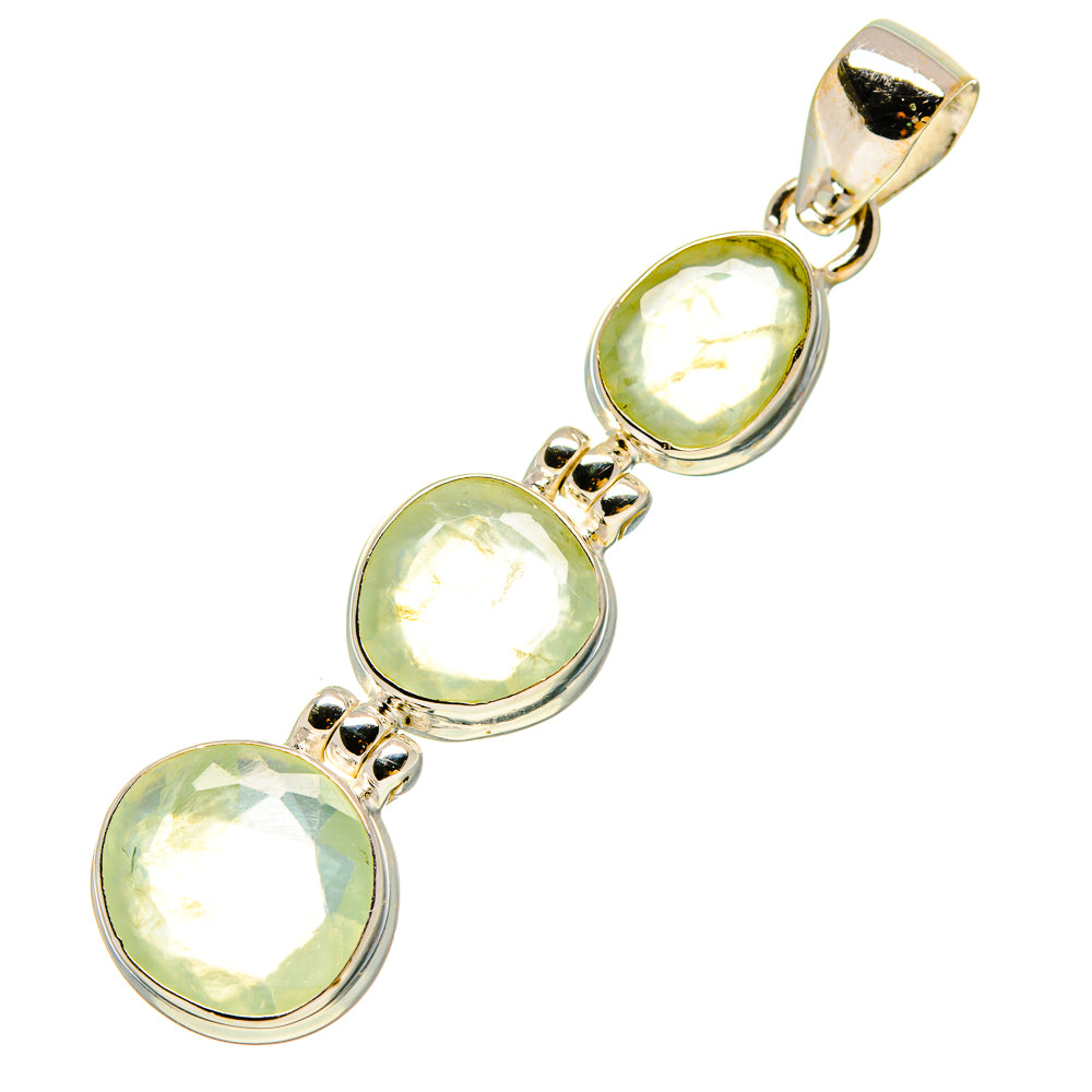 Prehnite Pendants handcrafted by Ana Silver Co - PD758571