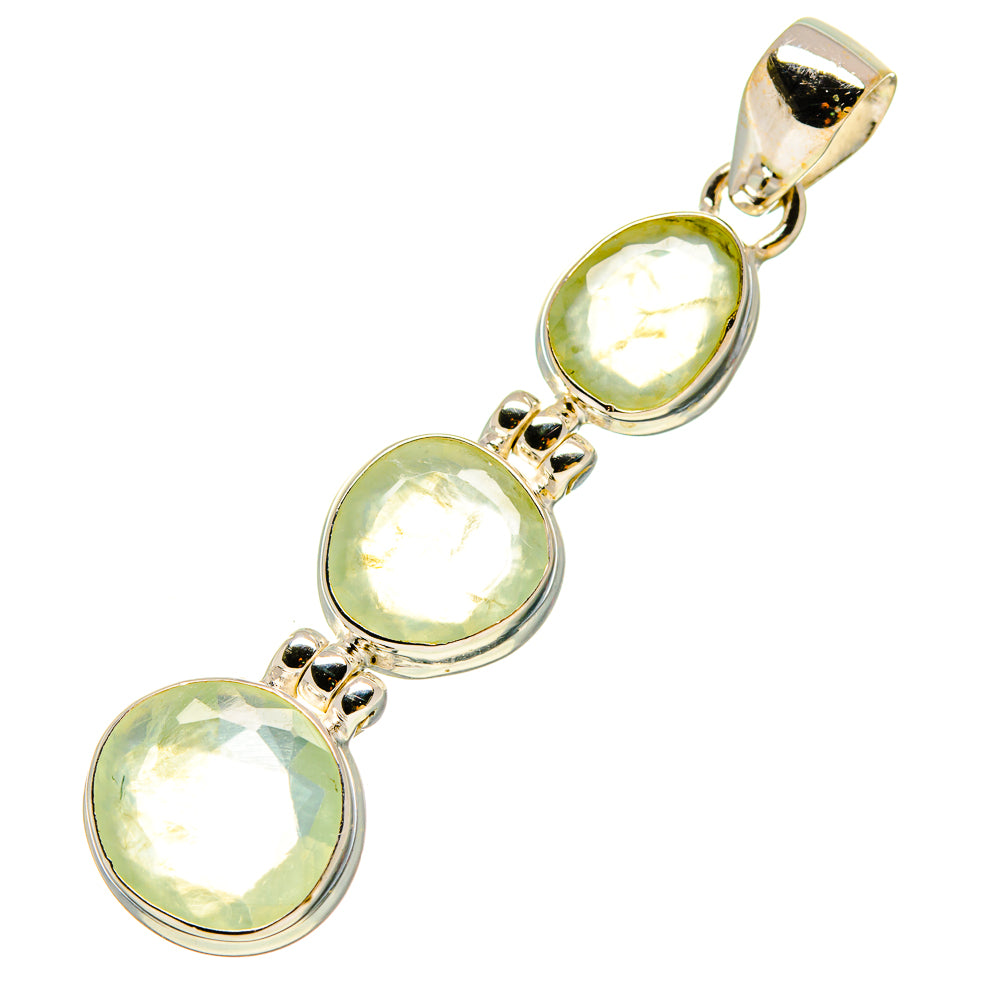 Prehnite Pendants handcrafted by Ana Silver Co - PD758571
