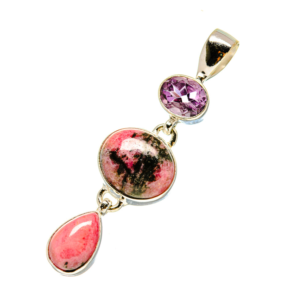 Rhodonite Pendants handcrafted by Ana Silver Co - PD758572