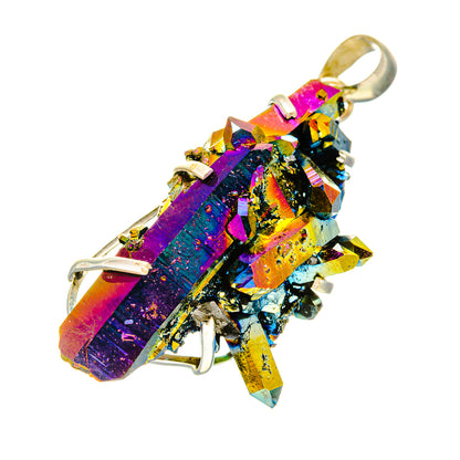 Titanium Sunshine Druzy Pendants handcrafted by Ana Silver Co - PD758579