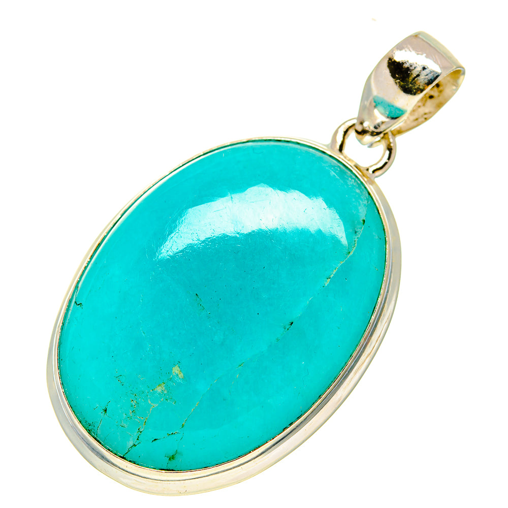 Peruvian Amazonite Pendants handcrafted by Ana Silver Co - PD758591