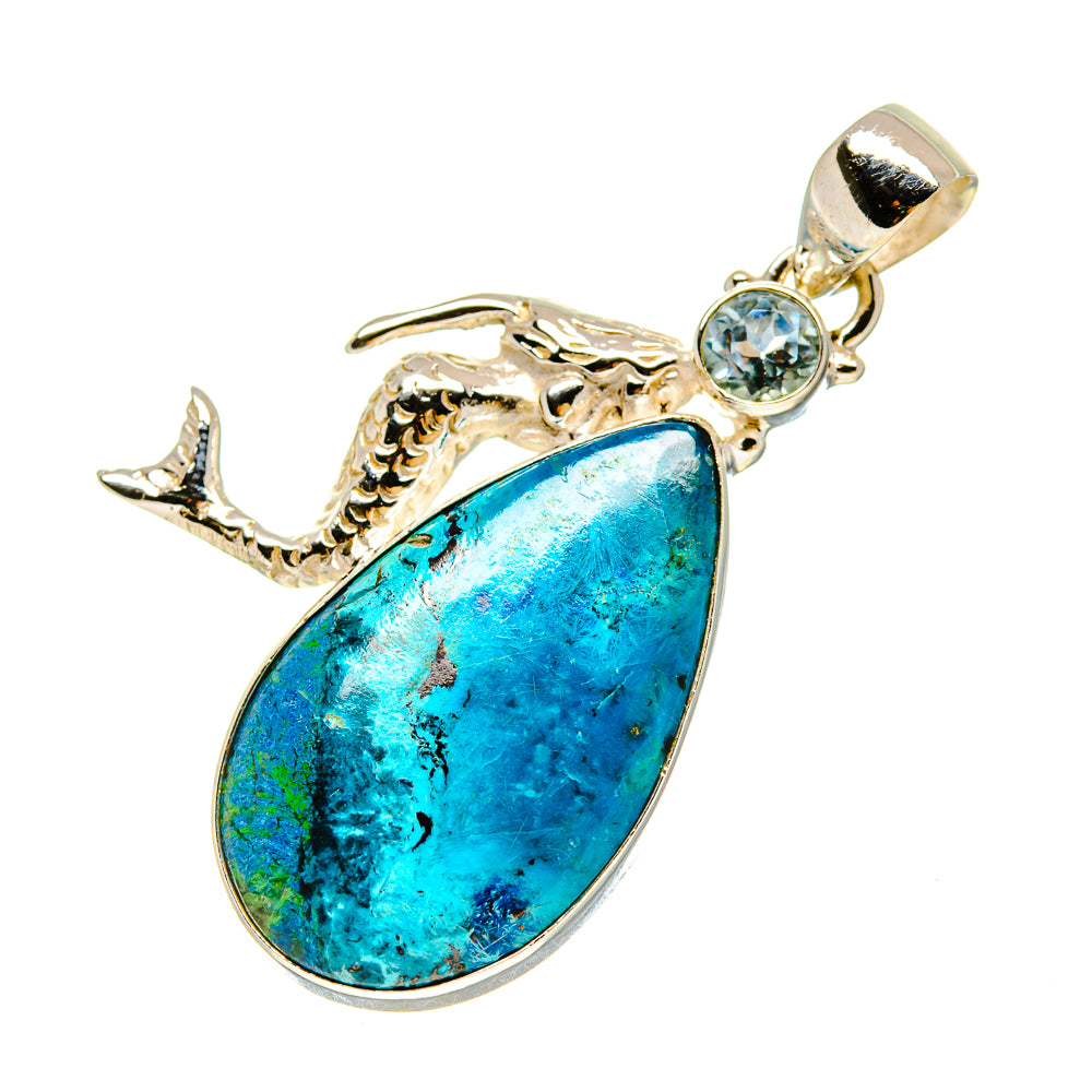 Chrysocolla Pendants handcrafted by Ana Silver Co - PD758602