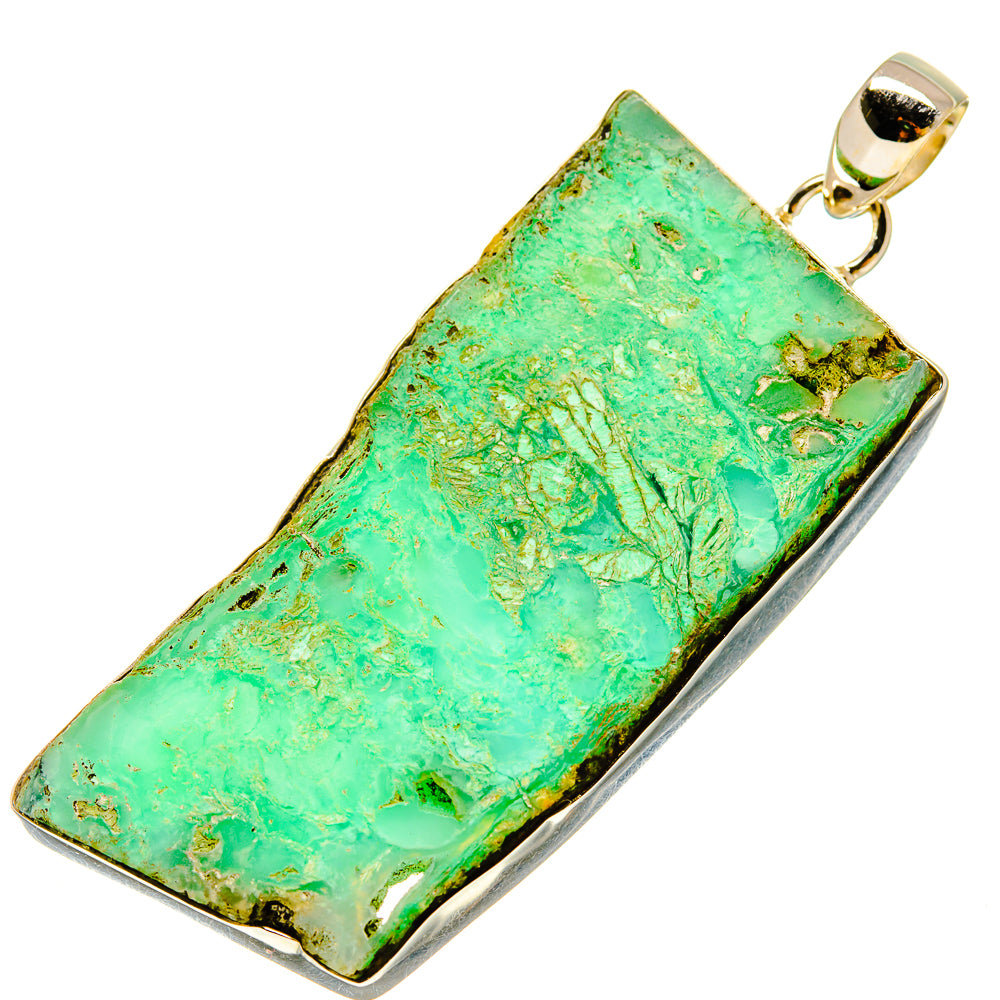Green Fuchsite Pendants handcrafted by Ana Silver Co - PD758606