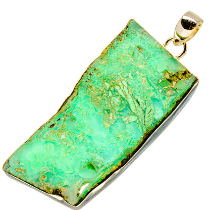 Green Fuchsite Pendants handcrafted by Ana Silver Co - PD758606