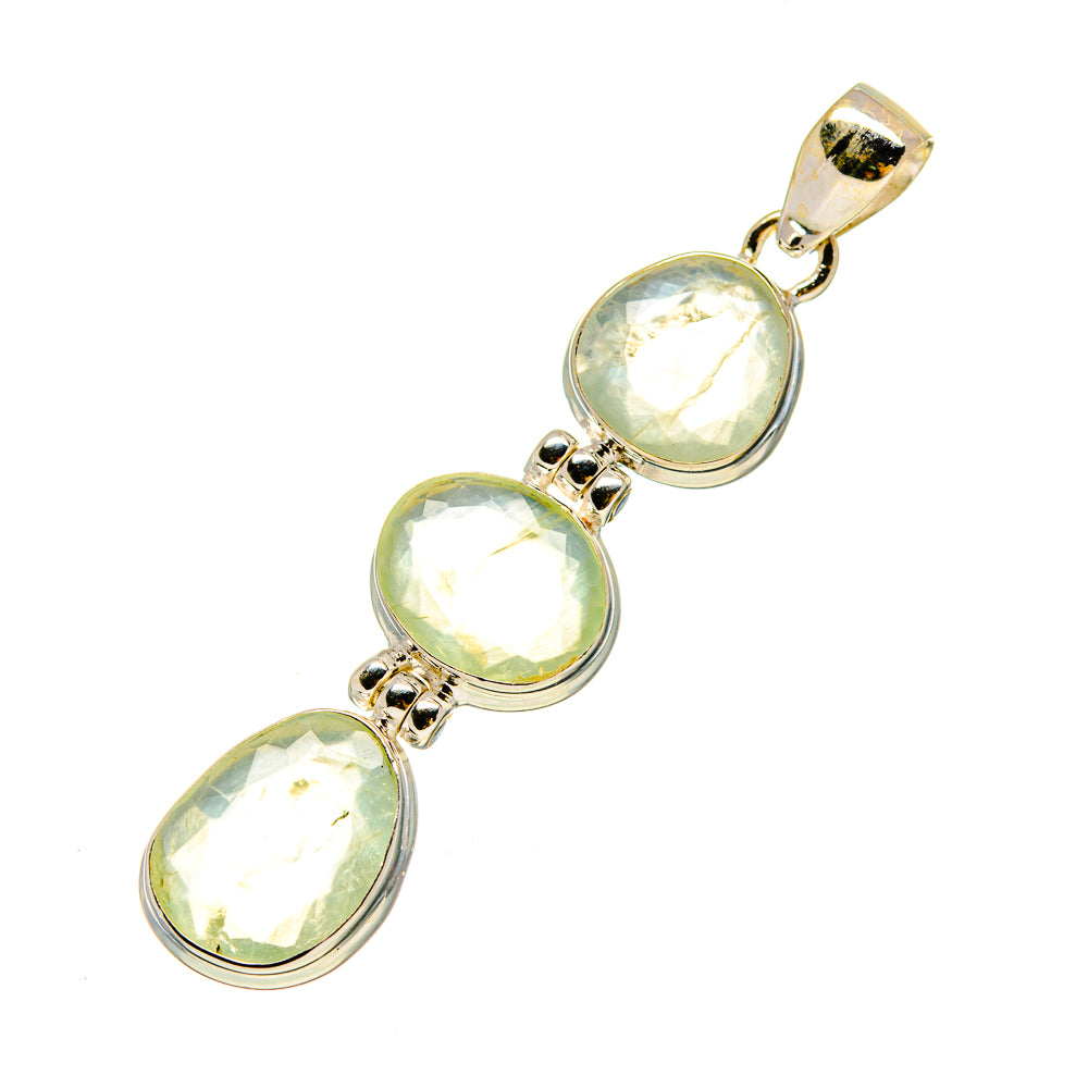 Prehnite Pendants handcrafted by Ana Silver Co - PD758612