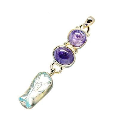 Aquamarine Pendants handcrafted by Ana Silver Co - PD758615