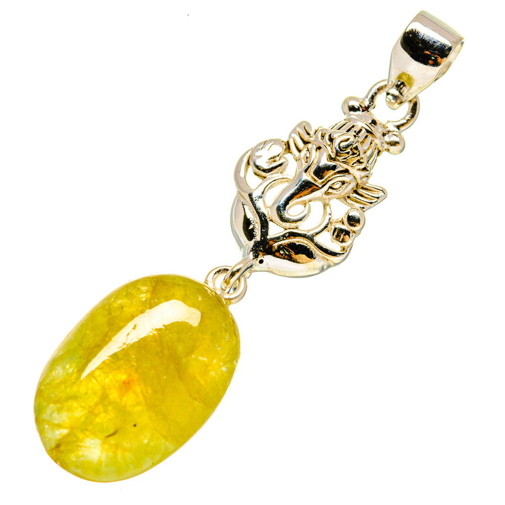 Green Tourmaline Pendants handcrafted by Ana Silver Co - PD758616