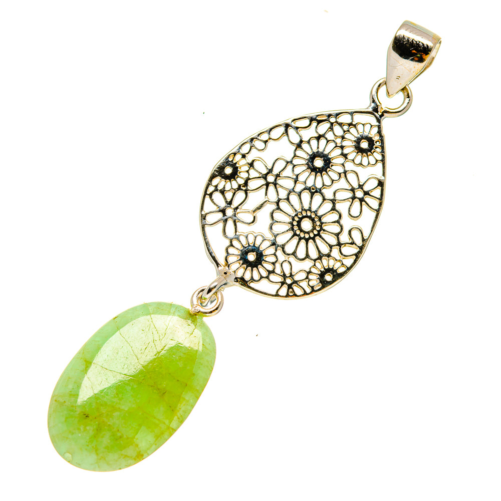Prehnite Pendants handcrafted by Ana Silver Co - PD758620