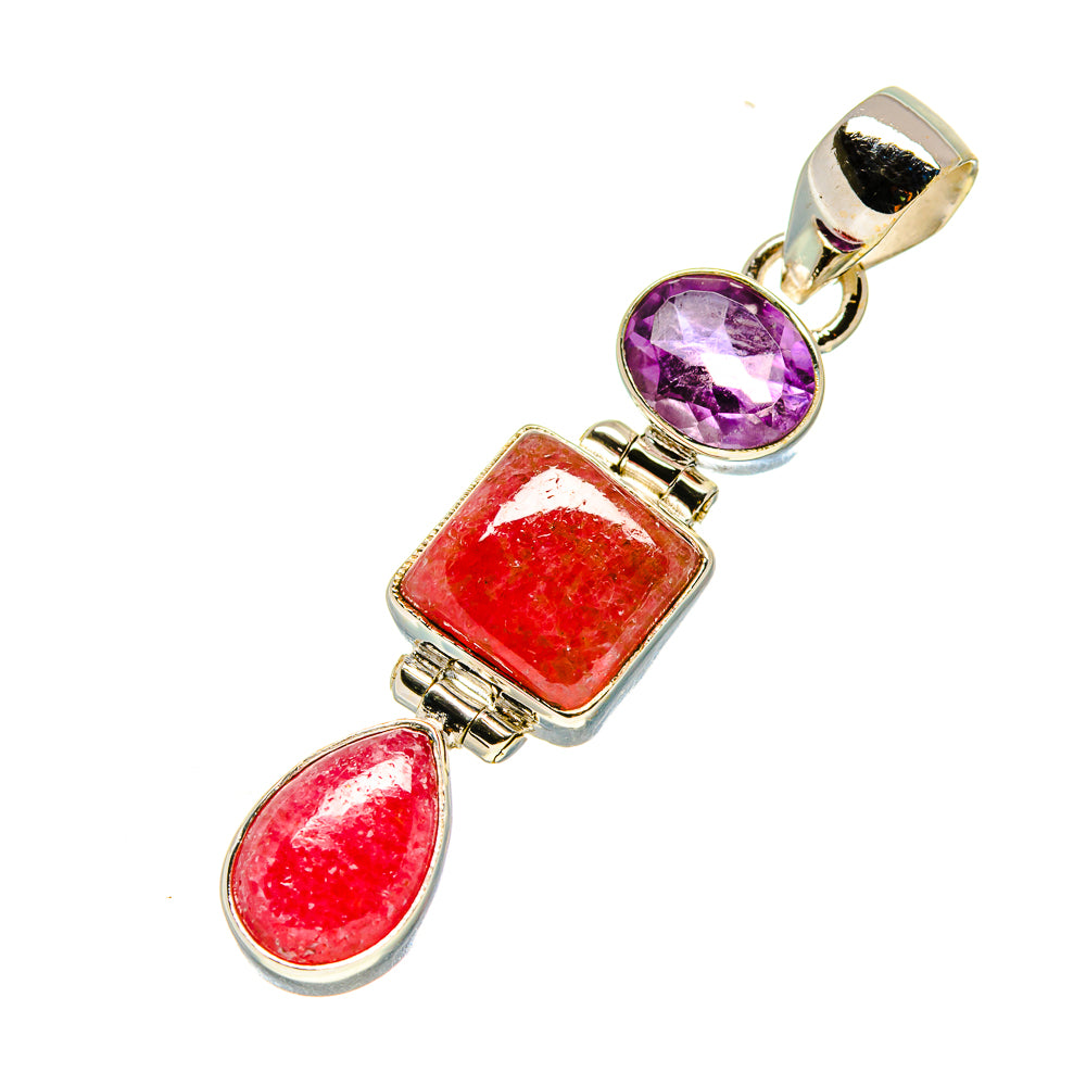 Rhodochrosite Pendants handcrafted by Ana Silver Co - PD758643