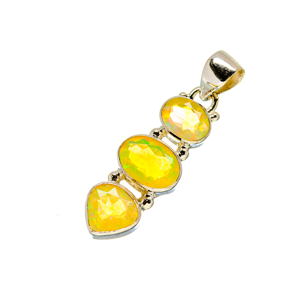 Ethiopian Opal Pendants handcrafted by Ana Silver Co - PD758646