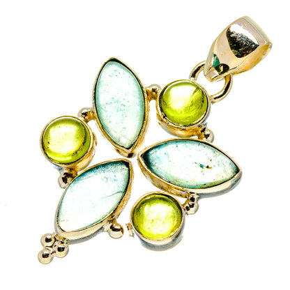 Aquamarine Pendants handcrafted by Ana Silver Co - PD758652