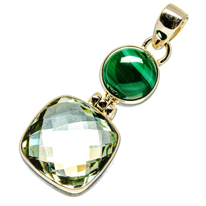 Green Amethyst Pendants handcrafted by Ana Silver Co - PD758658