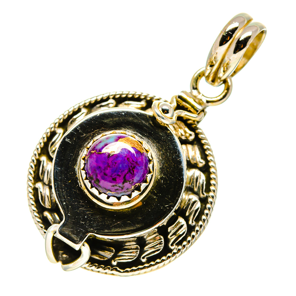 Purple Copper Composite Turquoise Pendants handcrafted by Ana Silver Co - PD758663