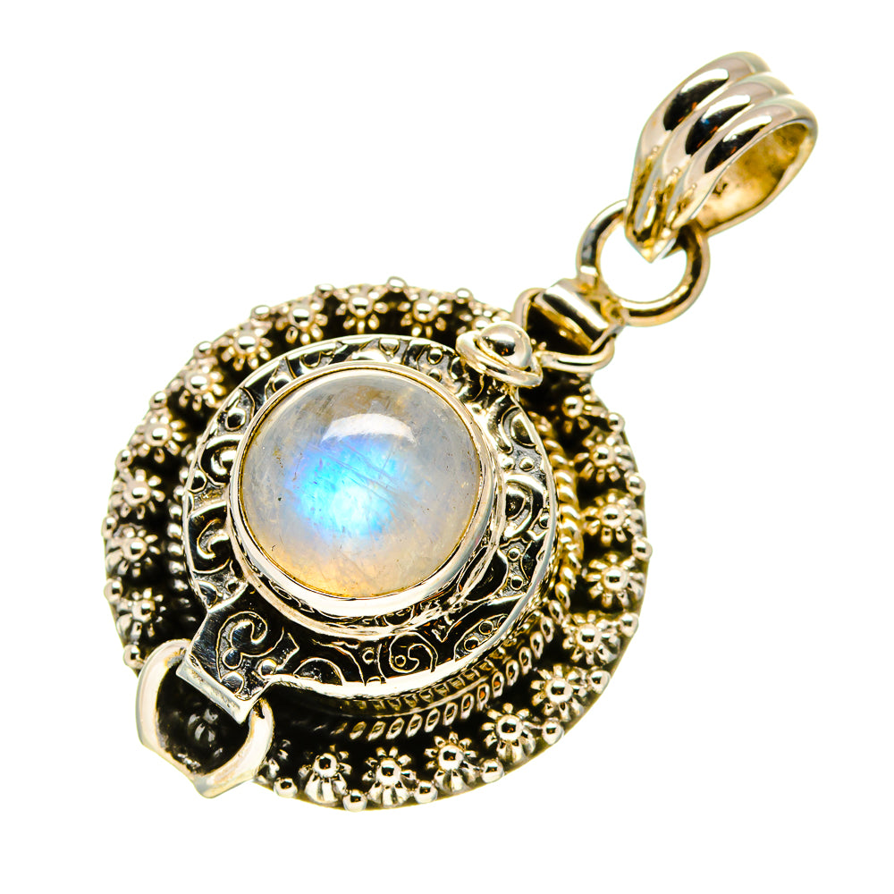 Rainbow Moonstone Pendants handcrafted by Ana Silver Co - PD758667