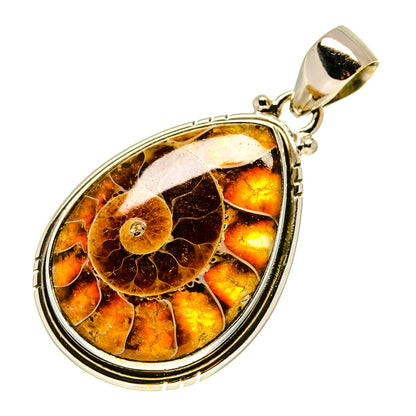 Ammonite Fossil Pendants handcrafted by Ana Silver Co - PD758680