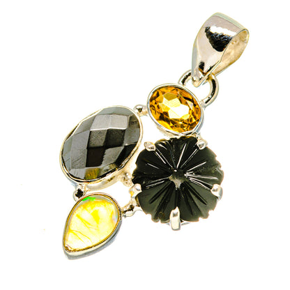 Hematite Pendants handcrafted by Ana Silver Co - PD758695
