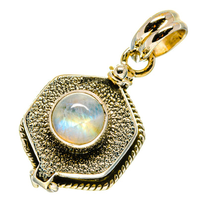Rainbow Moonstone Pendants handcrafted by Ana Silver Co - PD758706
