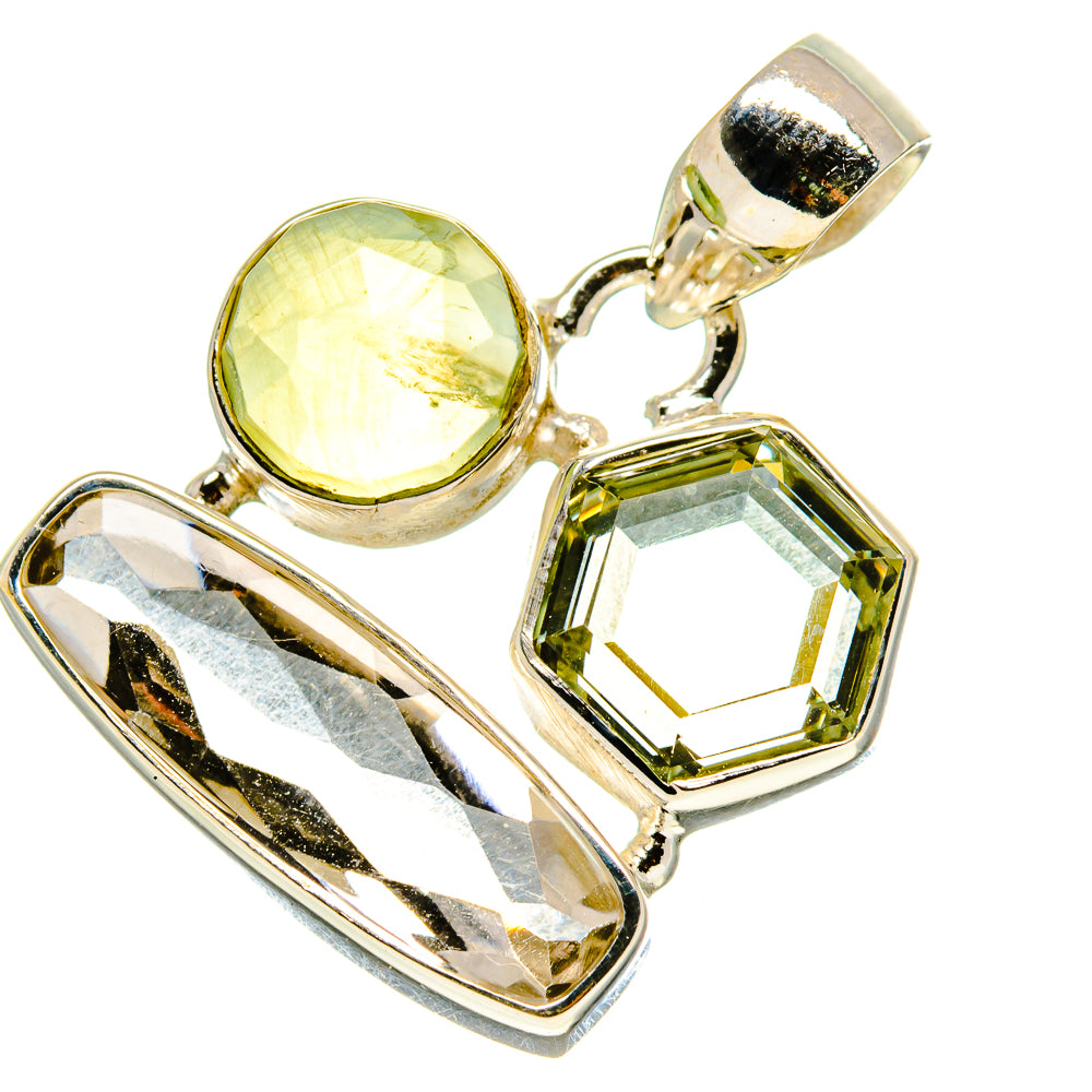 Green Amethyst Pendants handcrafted by Ana Silver Co - PD758714