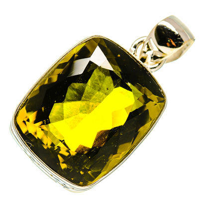 Olive Quartz Pendants handcrafted by Ana Silver Co - PD758715