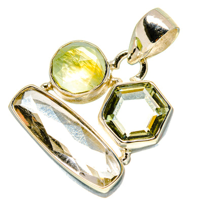 Green Amethyst Pendants handcrafted by Ana Silver Co - PD758723