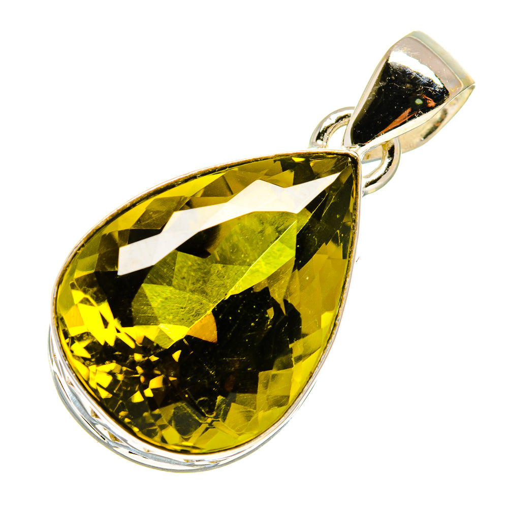 Olive Quartz Pendants handcrafted by Ana Silver Co - PD758727