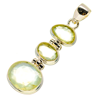 Prehnite Pendants handcrafted by Ana Silver Co - PD758743