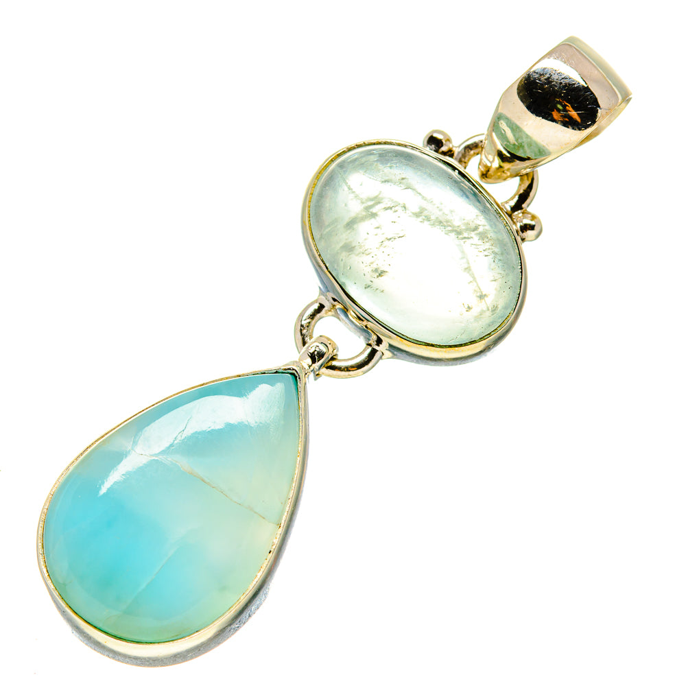 Larimar, Aquamarine Pendants handcrafted by Ana Silver Co - PD758751