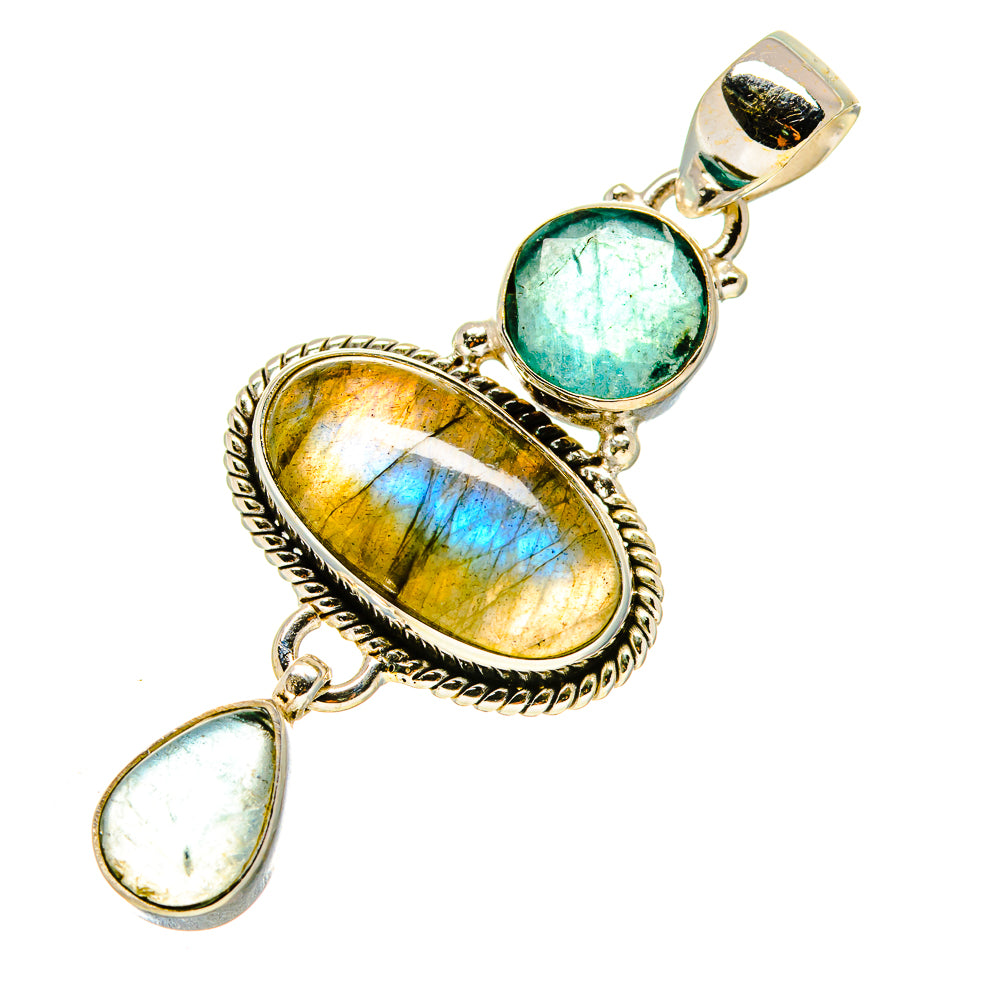 Labradorite Pendants handcrafted by Ana Silver Co - PD758756