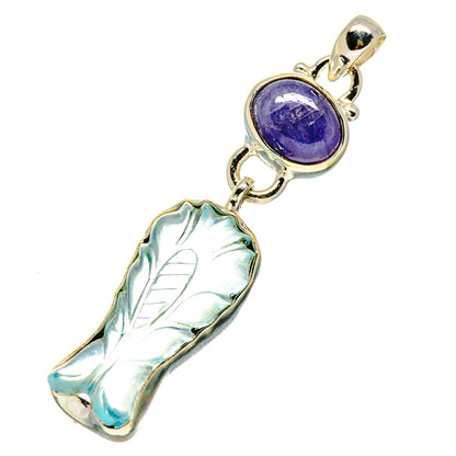 Aquamarine, Tanzanite Pendants handcrafted by Ana Silver Co - PD758767