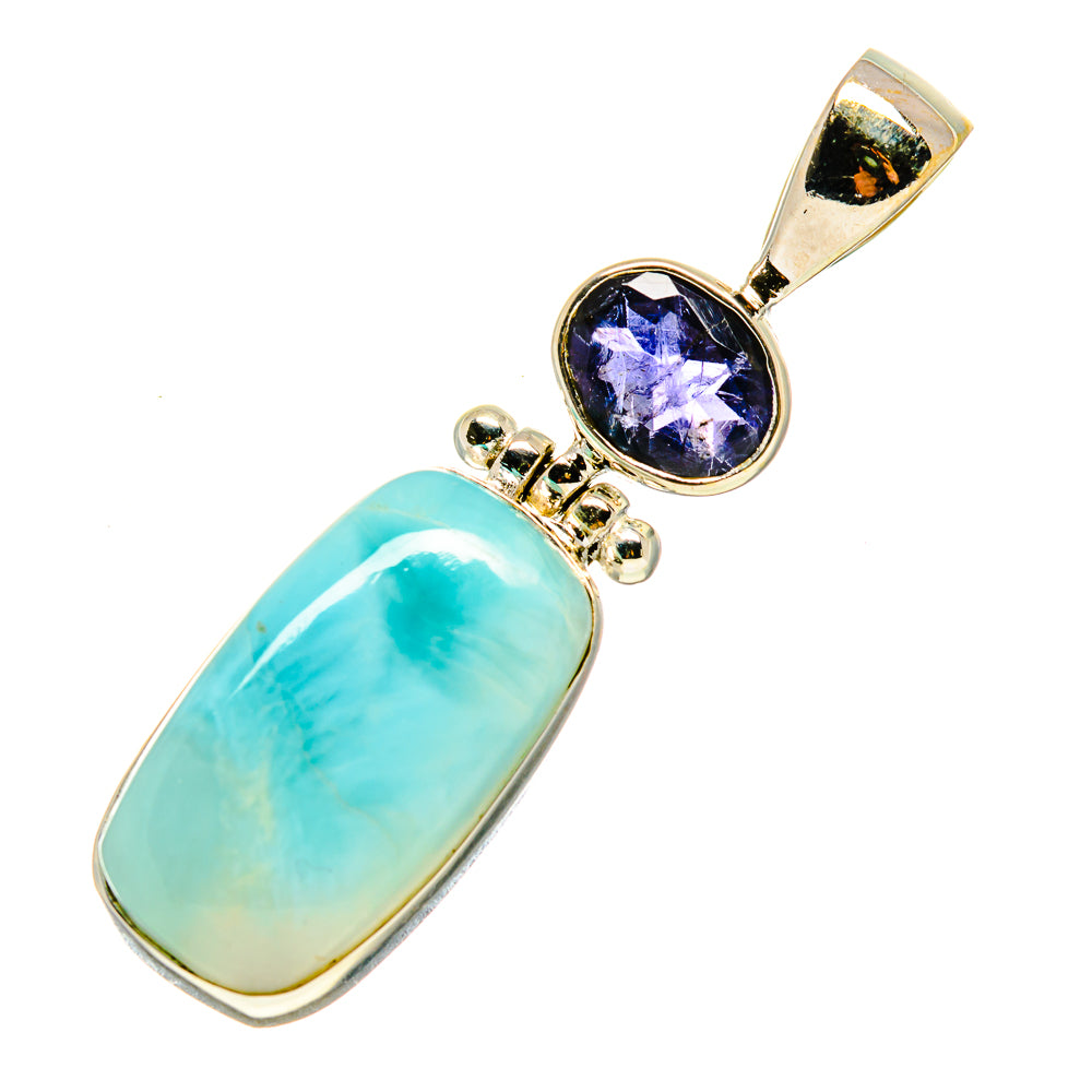 Larimar, Tanzanite Pendants handcrafted by Ana Silver Co - PD758770