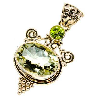 Green Amethyst, Peridot Pendants handcrafted by Ana Silver Co - PD758775