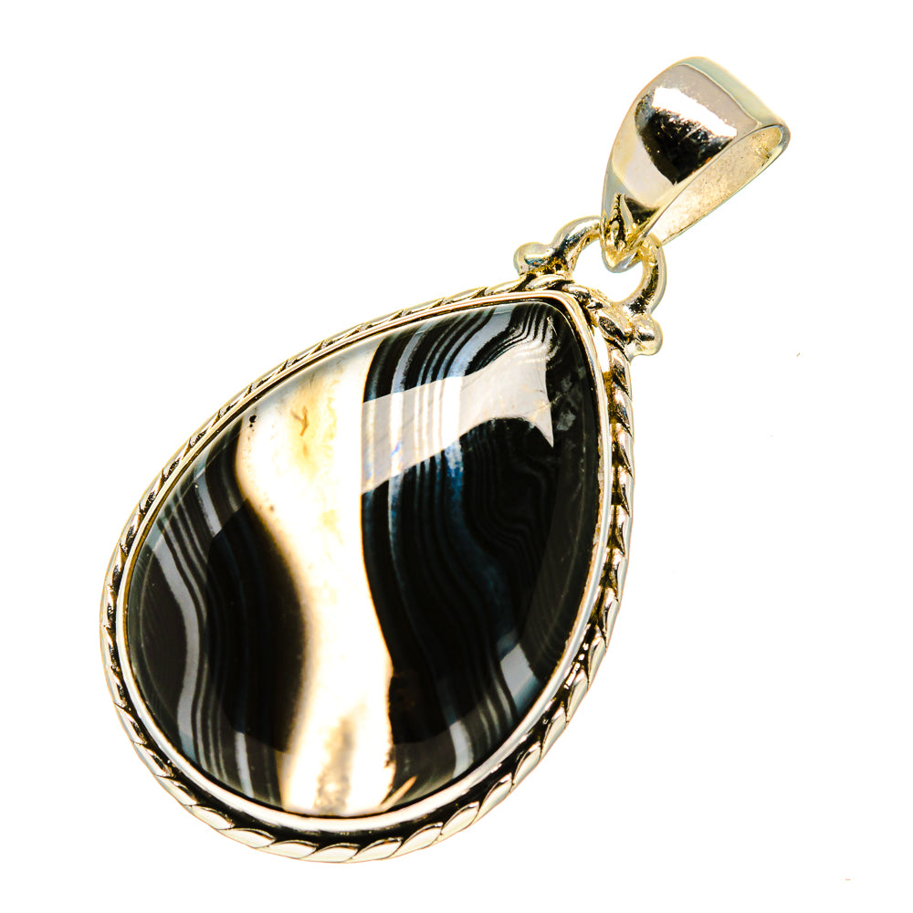 Psilomelane Pendants handcrafted by Ana Silver Co - PD758783