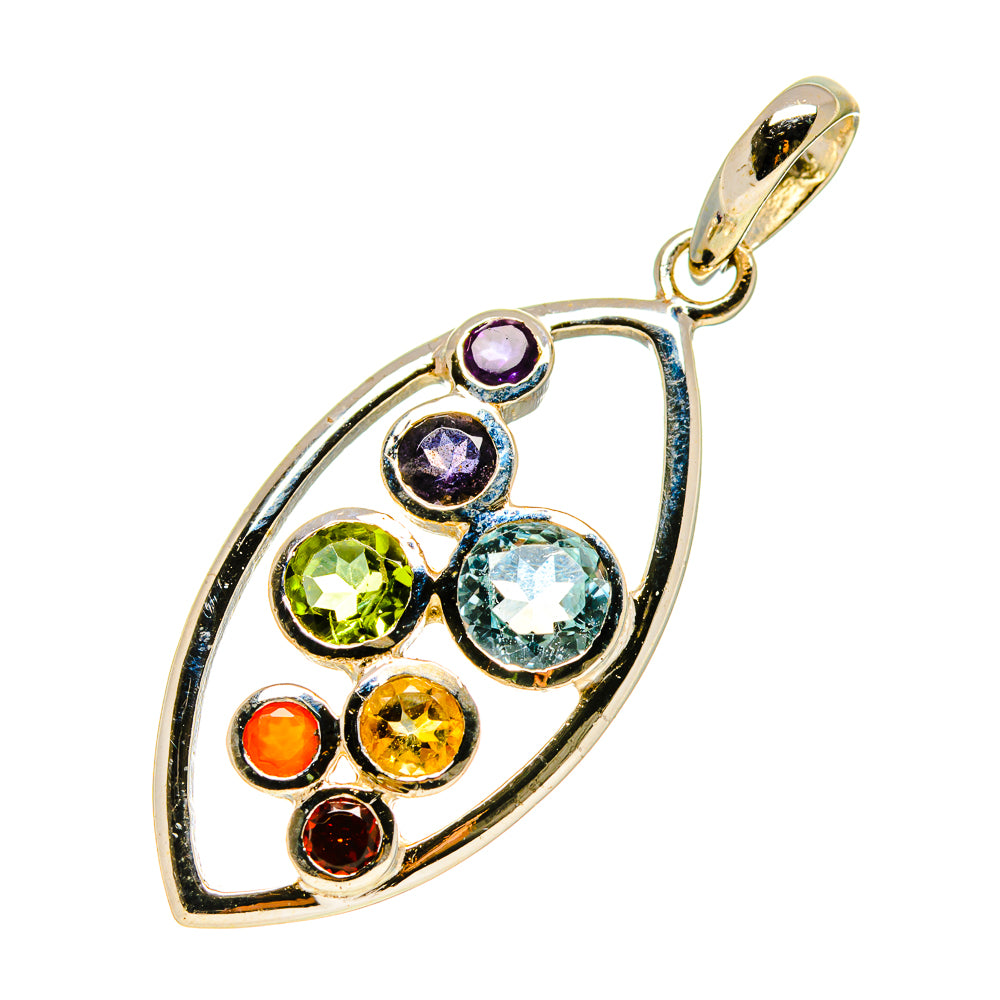 Multi-Stone Chakra Pendants handcrafted by Ana Silver Co - PD758787
