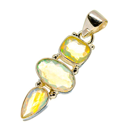 Ethiopian Opal Pendants handcrafted by Ana Silver Co - PD758788